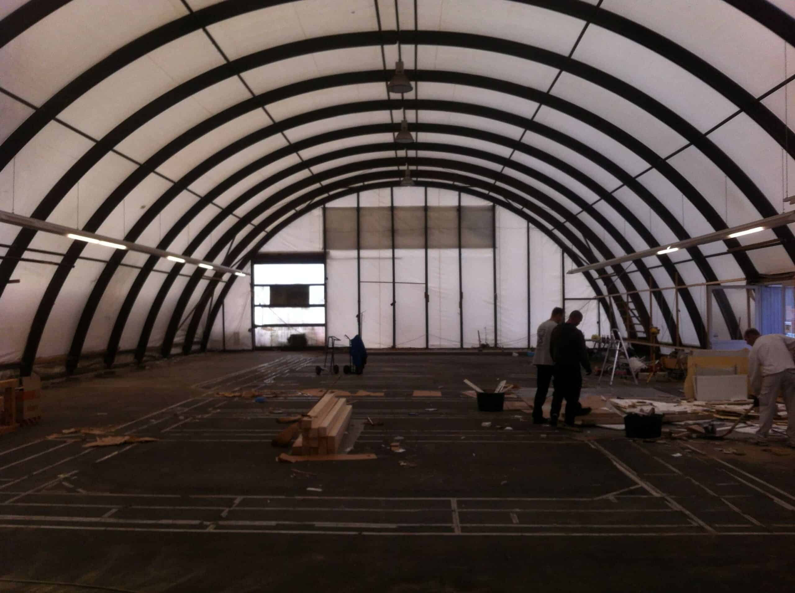 Küchenhalle Winnenden Standort im Zelt Umzug Küchenhalle