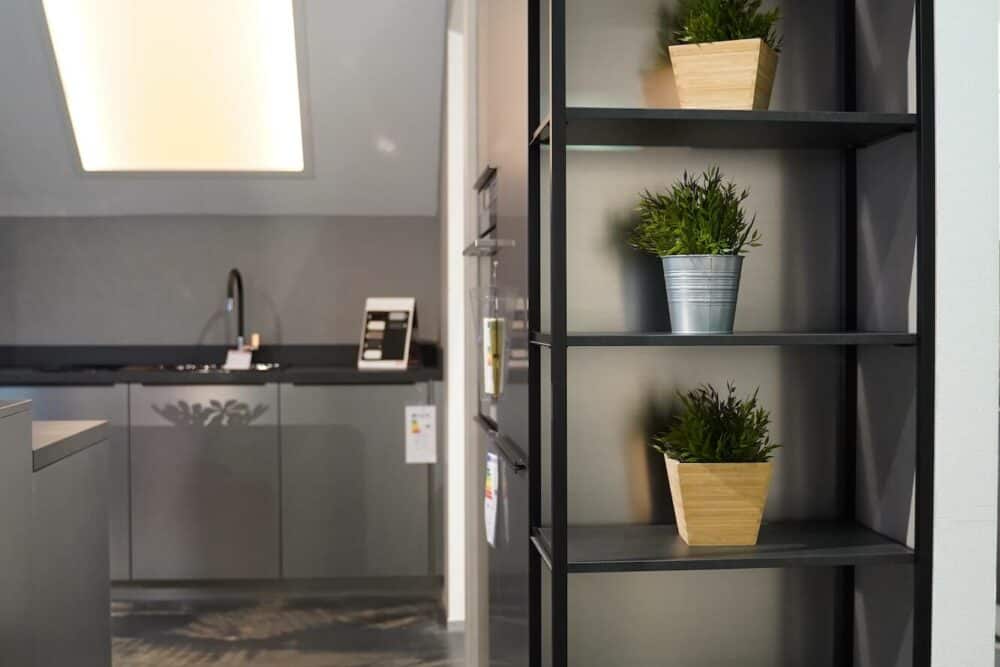 Küchenzeile mit wandschrank u form