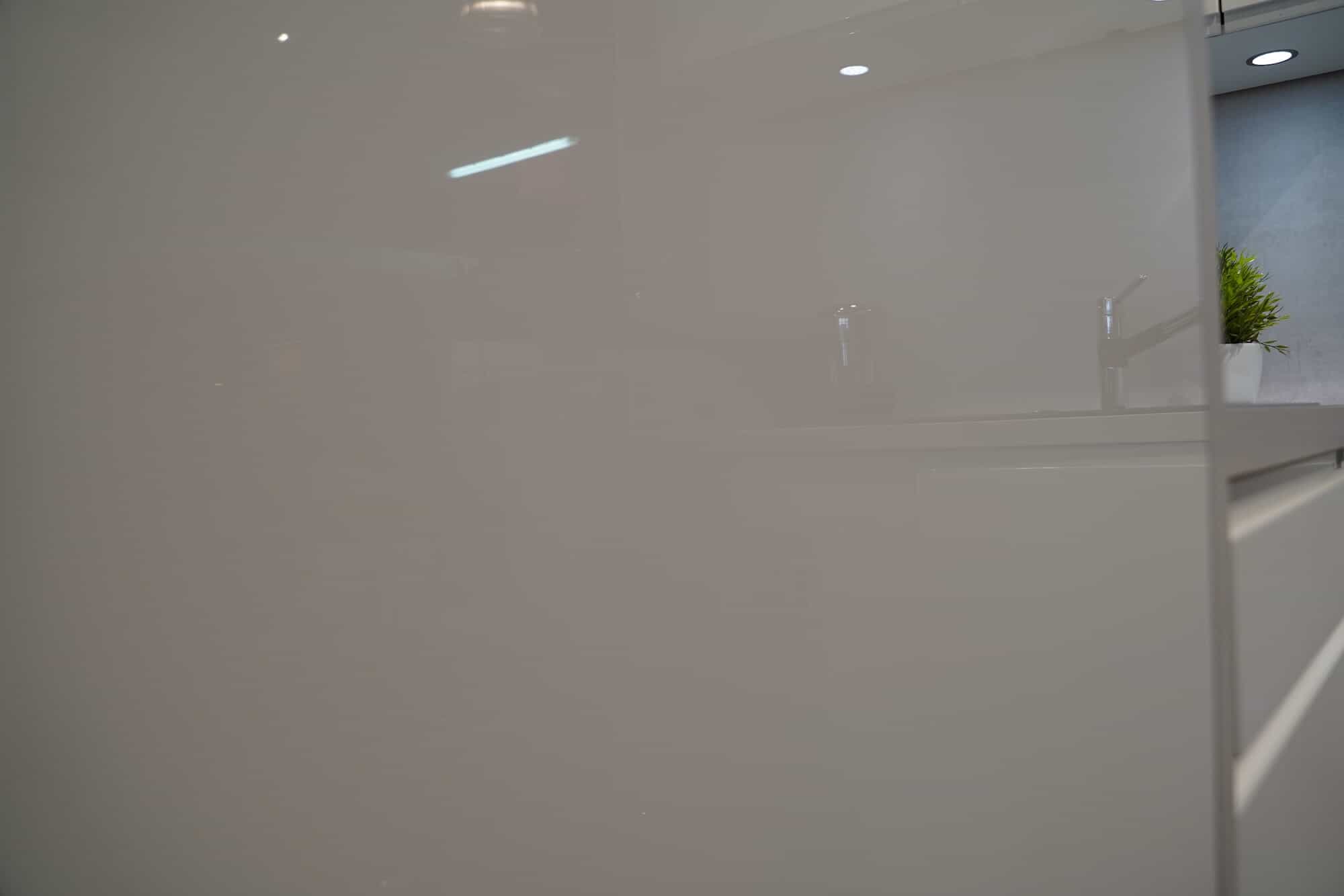 L form Design Küche hochglanz front