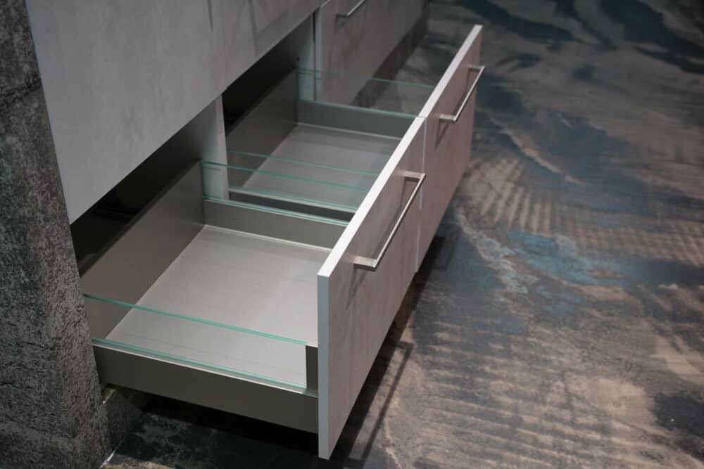 Ballerina moderne Küche Beton Auszüge