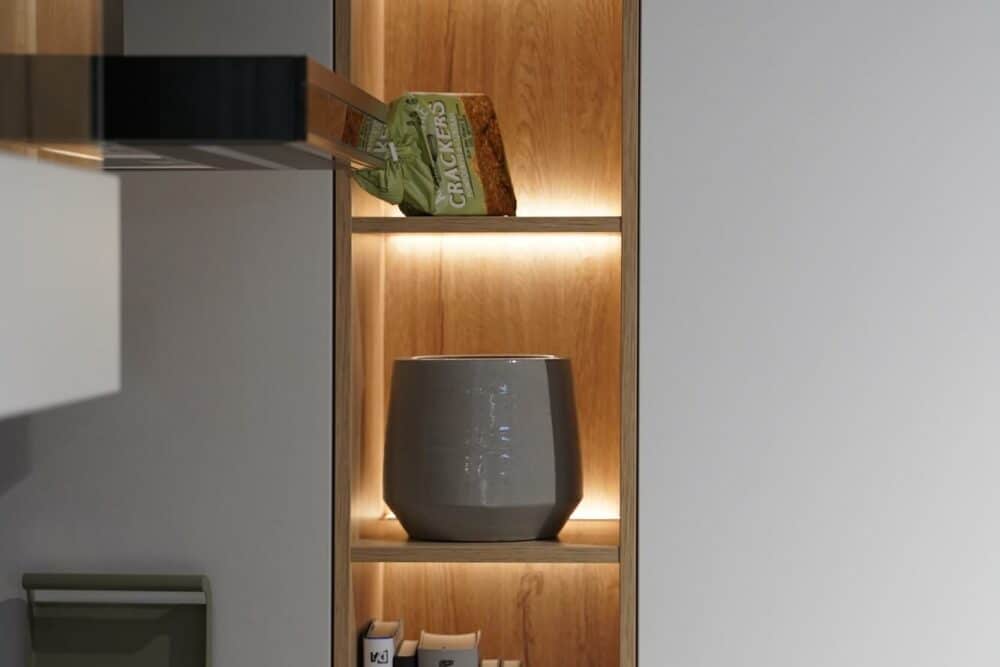Offener Wandschrank Eiche Nachbildung Nobilia