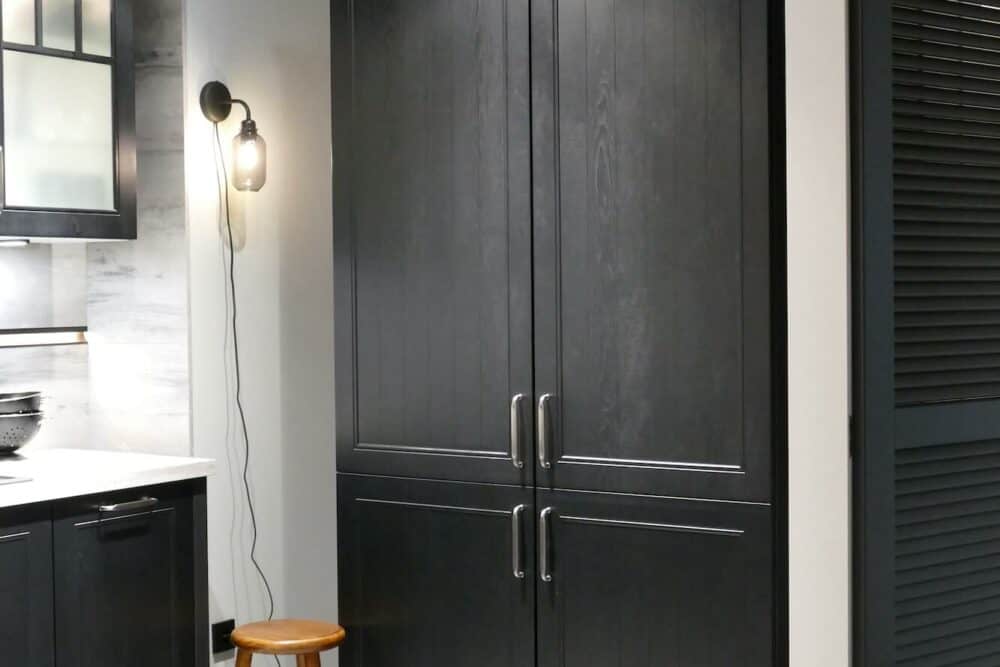Wandschrank Landhausstil schwarz