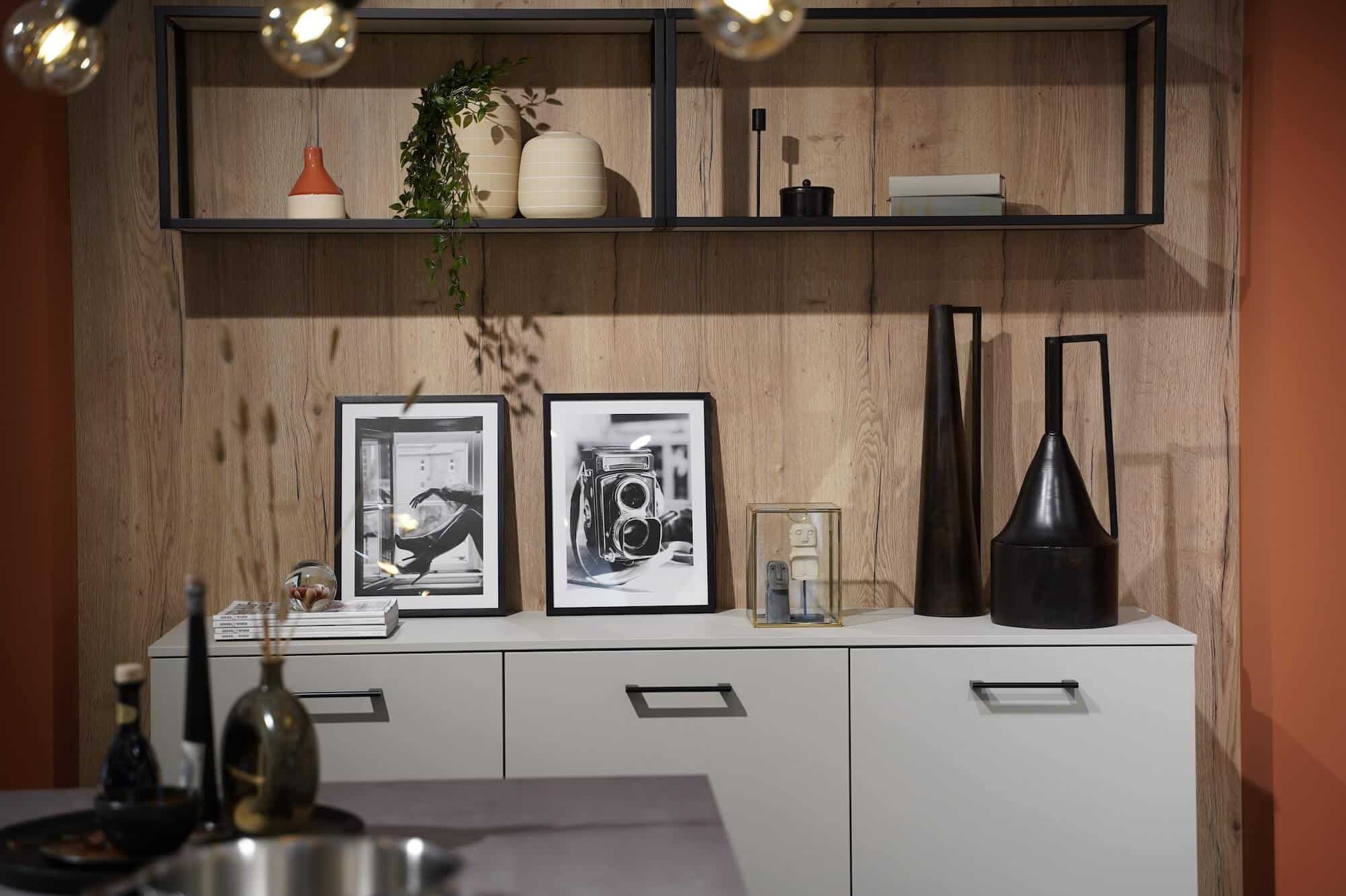 Wandschrank mit offenem Regal Ballerina Küchen