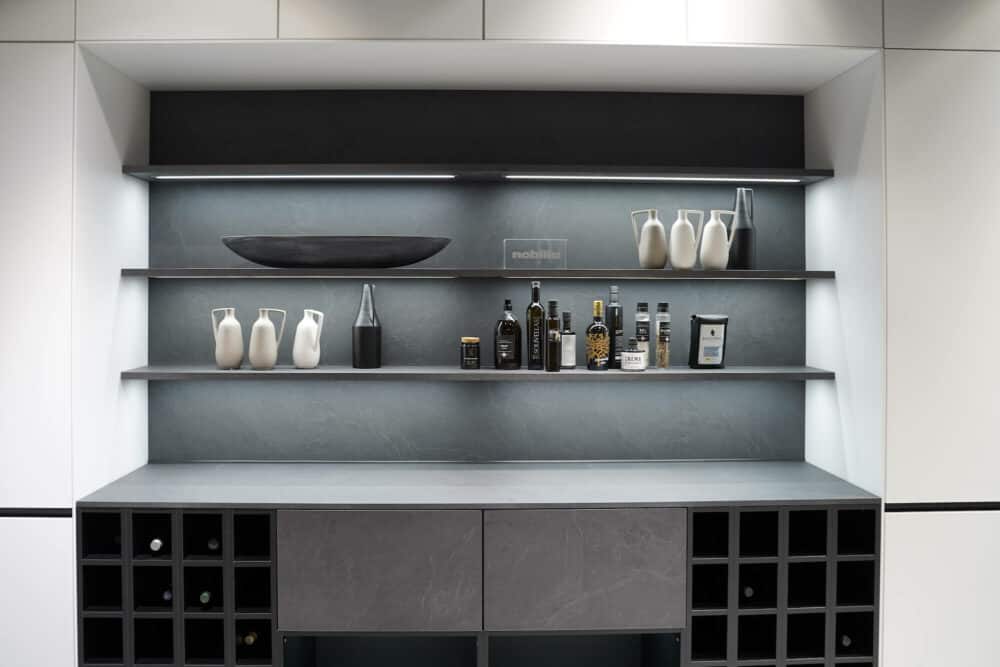 Nobilia Stoneart Wandschrank Grauschiefer