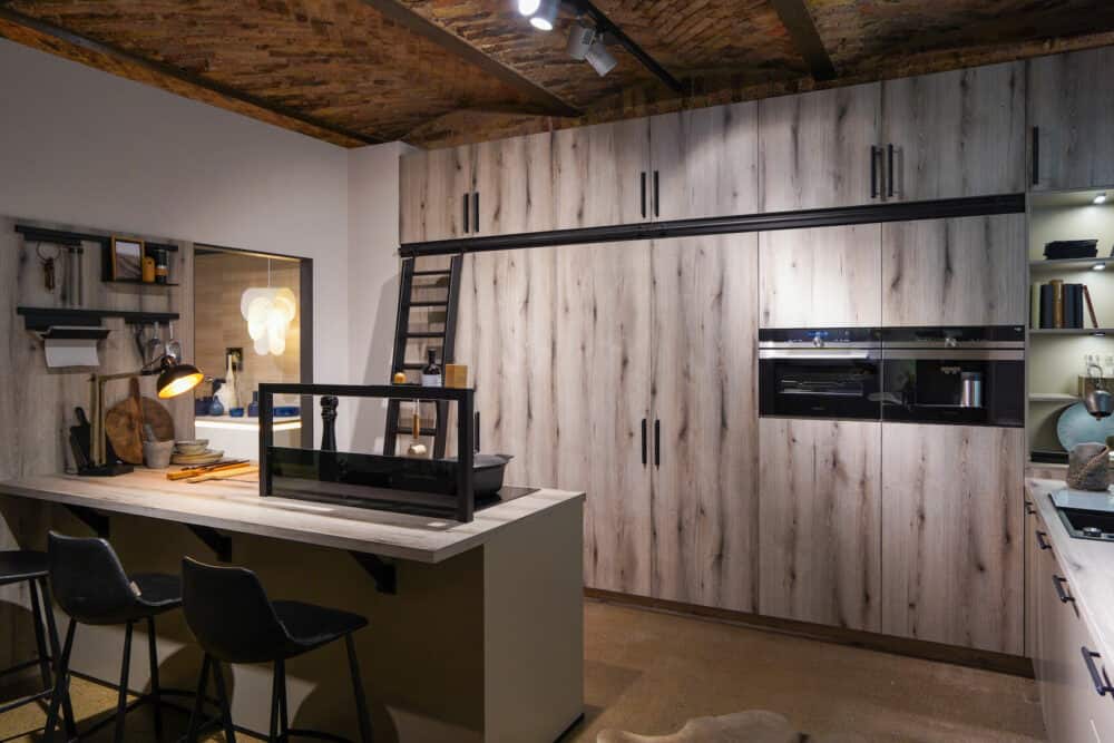 Bauformat moderne Küche Alpin Oak