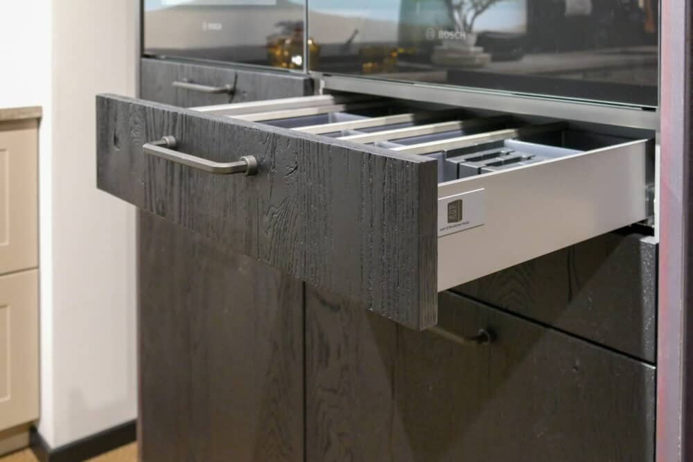 Schublade Bauformat schwarze eiche Bauformat Landhausküche