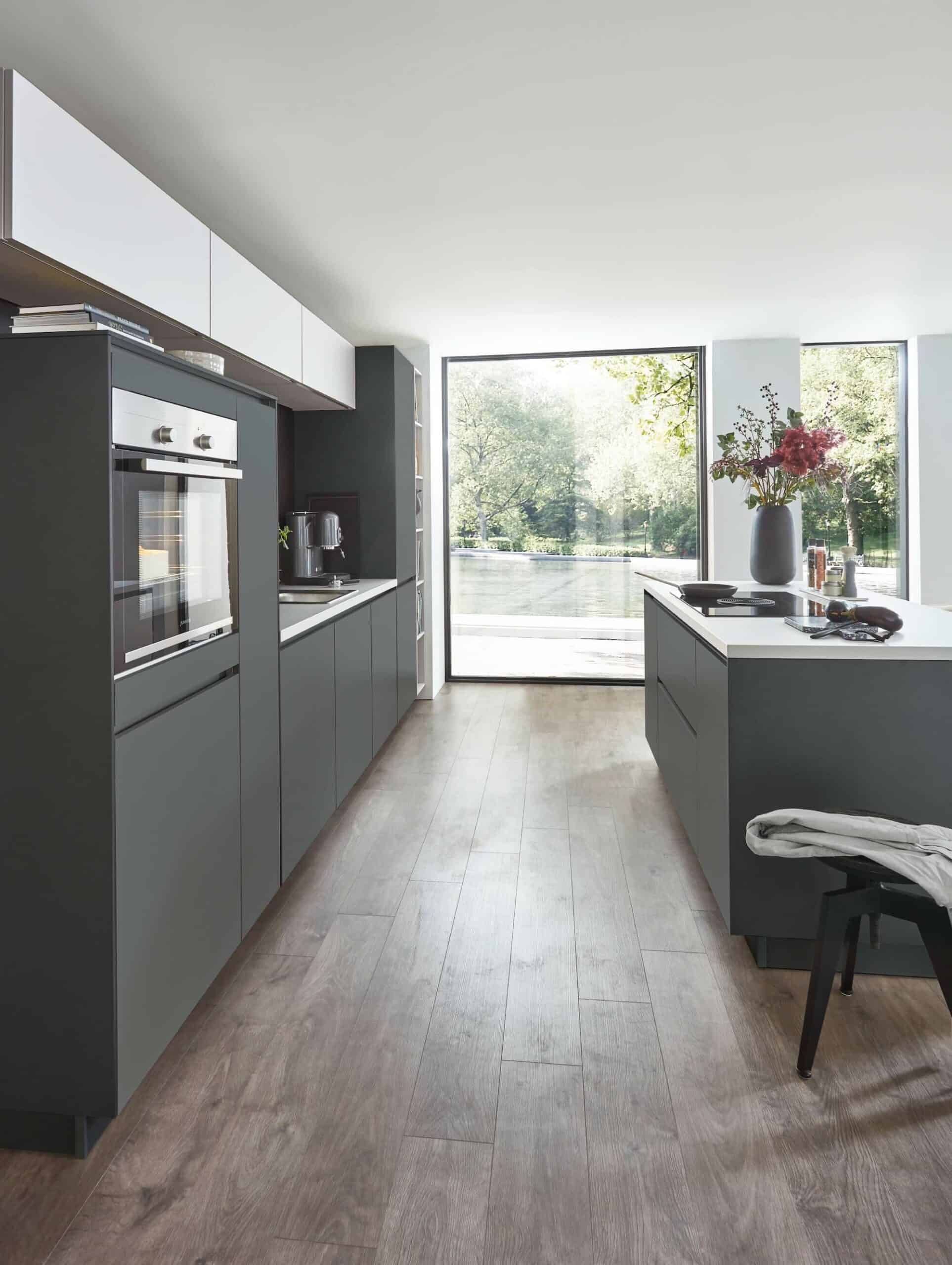Nobilia Design Inselküche Vulkangrau – Bild 2
