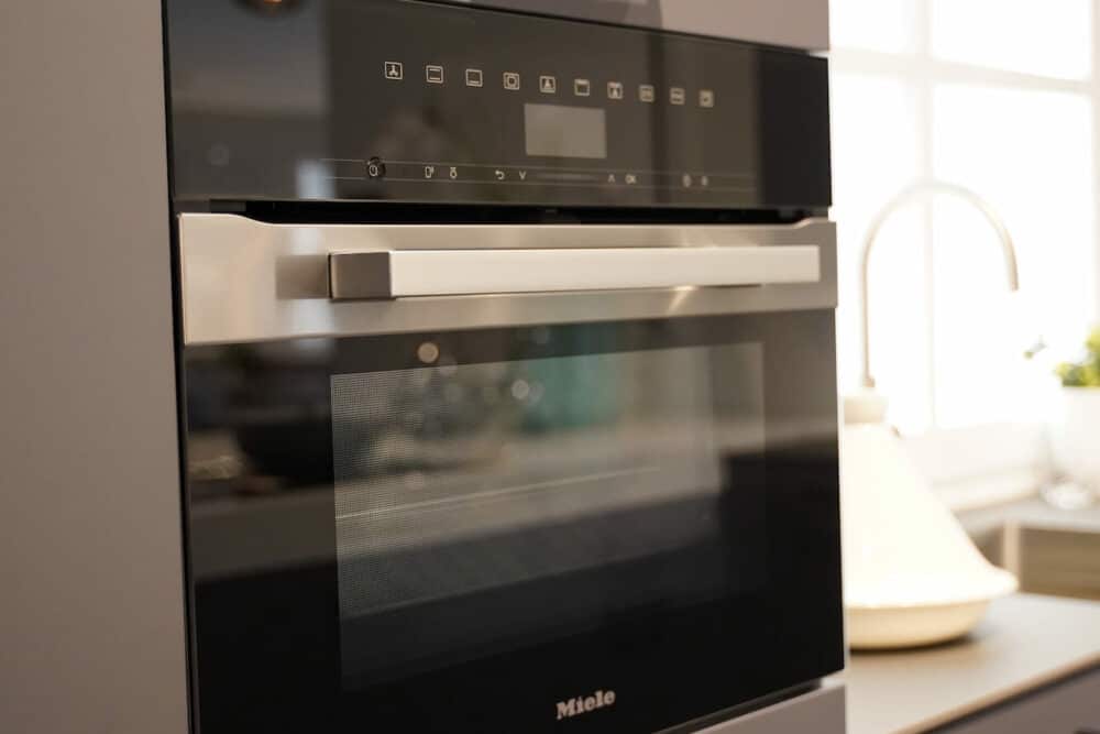 Backofen Ballerina moderne U-Küche grau
