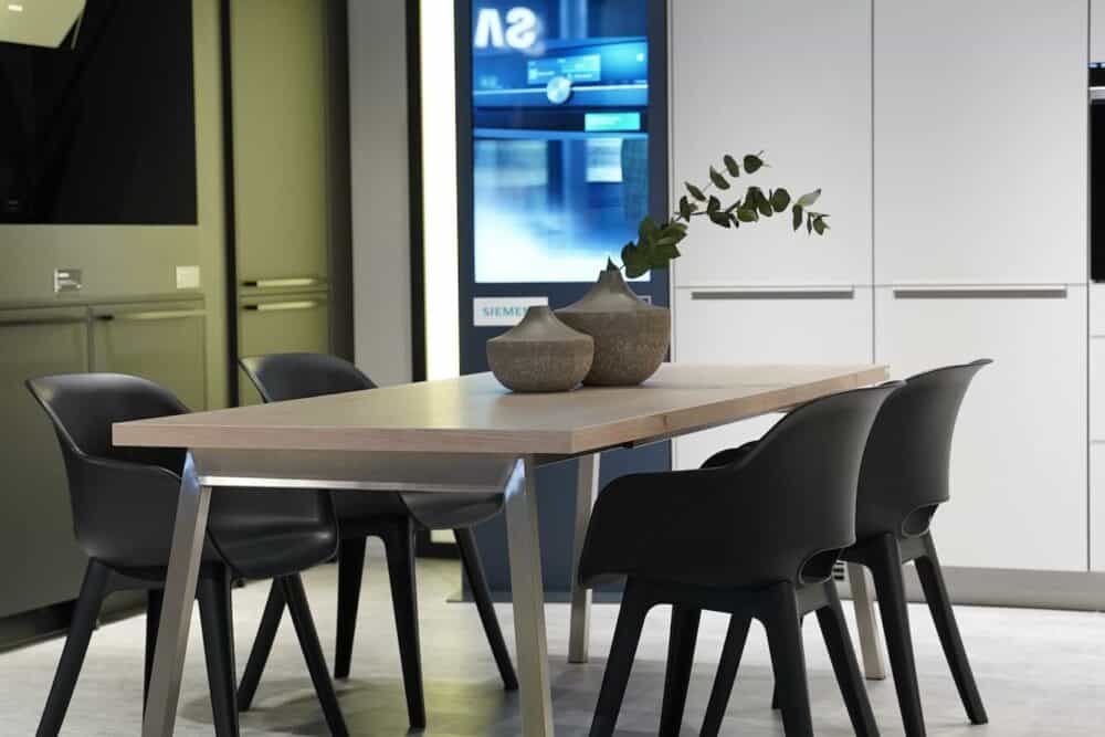 Esstisch Nobilia Design Inselküche grau
