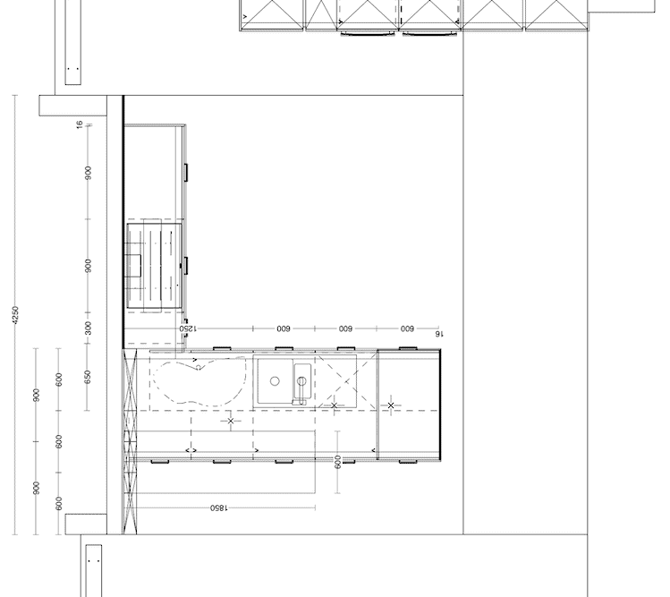 Grundriss Nobilia moderne Küche mit Kücheninsel