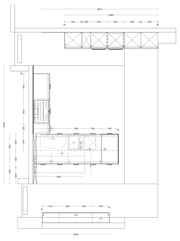 Grundriss Nobilia moderne Küche mit Kücheninsel