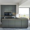 Nobilia Inselküche Easytouch Mineralgrün