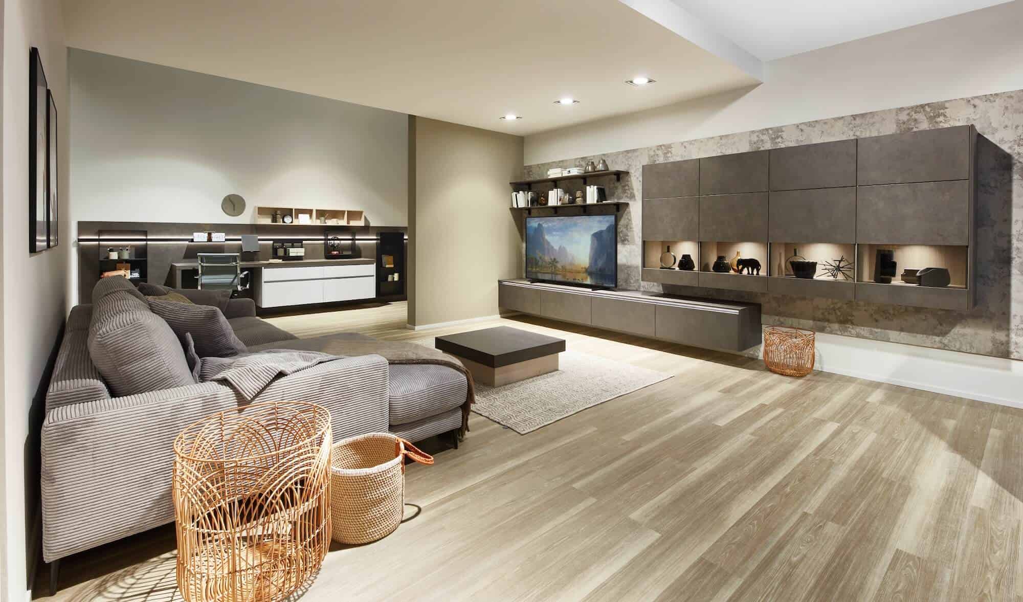 Nobilia Riva Wohnzimmer Couch Kommode Schreibtisch