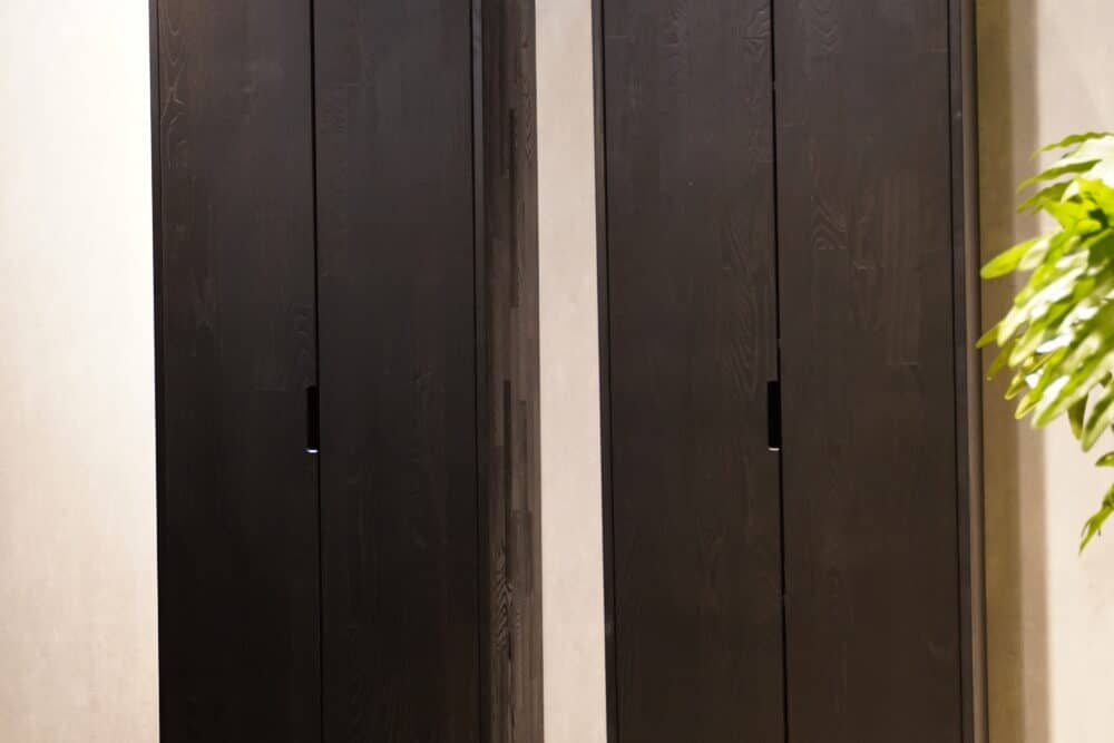 Seitenschrank Ballerina moderne Küchenzeile schwarz