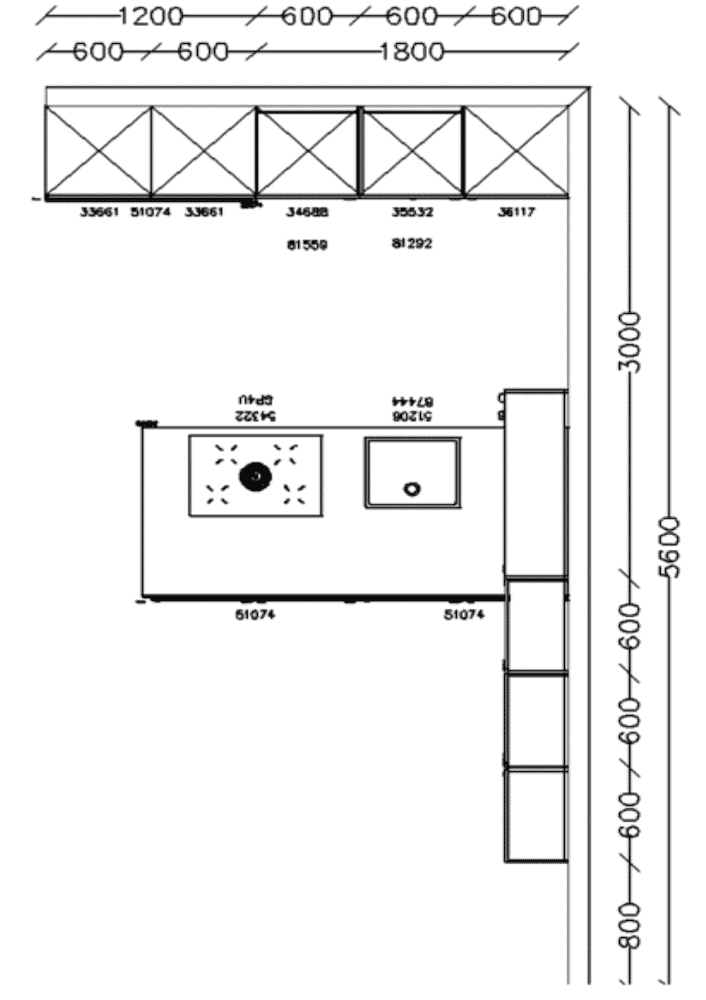 Nobilia Artis Design Inselküche Glasoptik – Bild 2