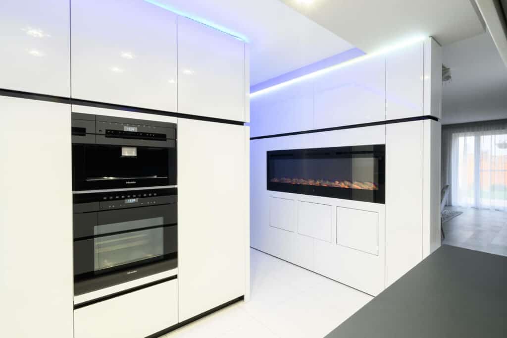 Nobilia weiße Designküche hochglanz Lack