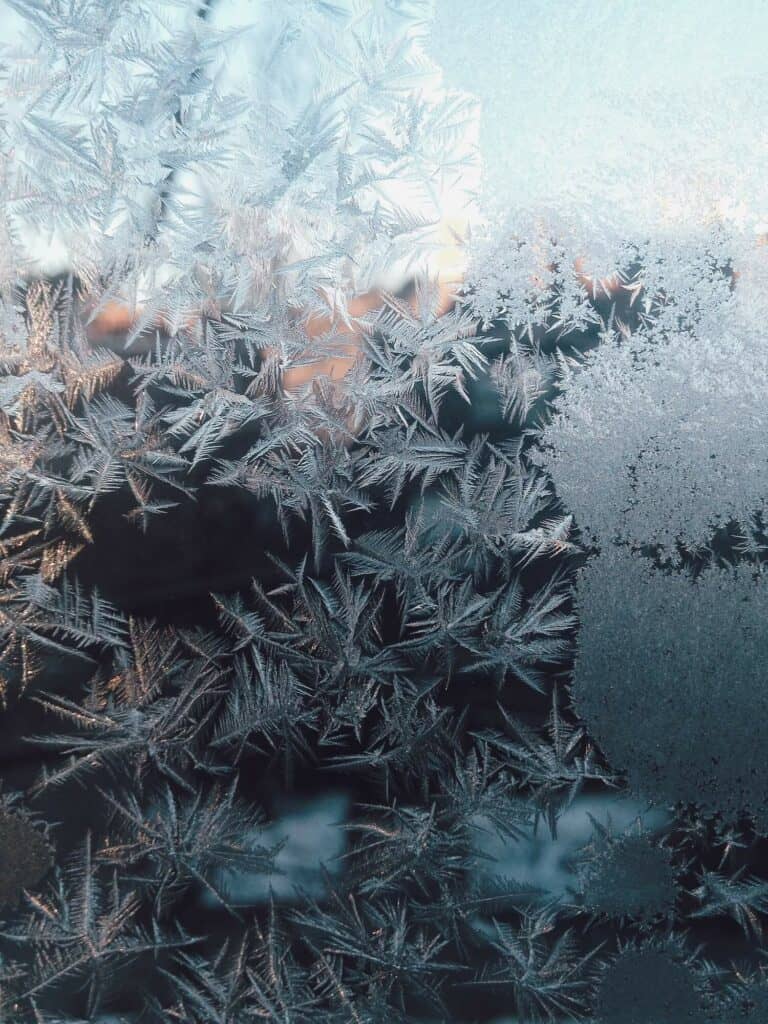 Gefroren Schneeflocken Winter Küchenhalle