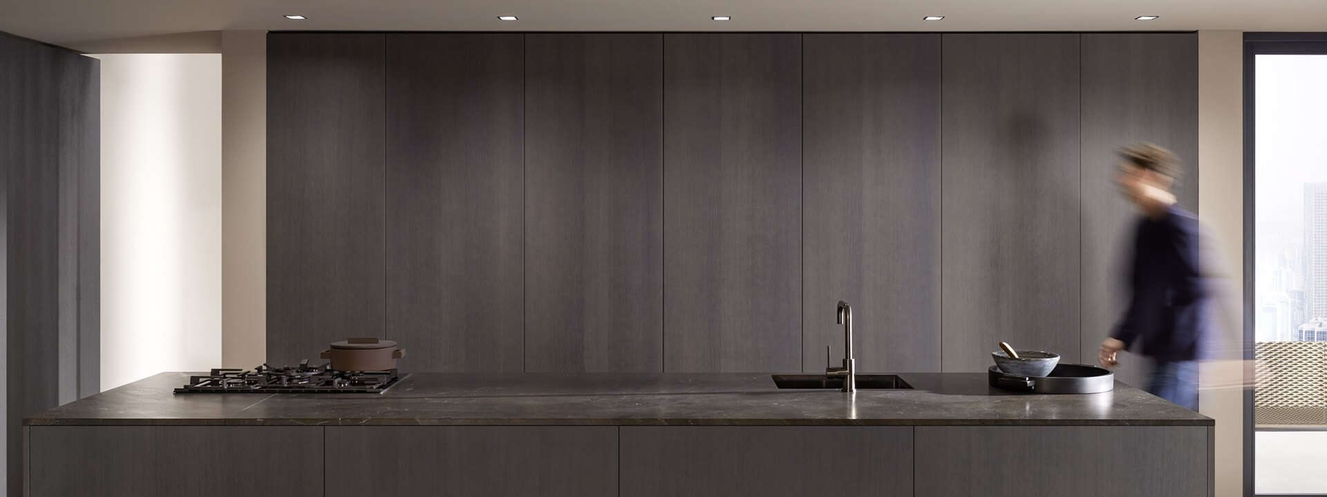 Blum Taschentüren Pockettüren Designküche