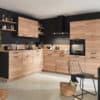 Nobilia klassische L-Küche structura holz