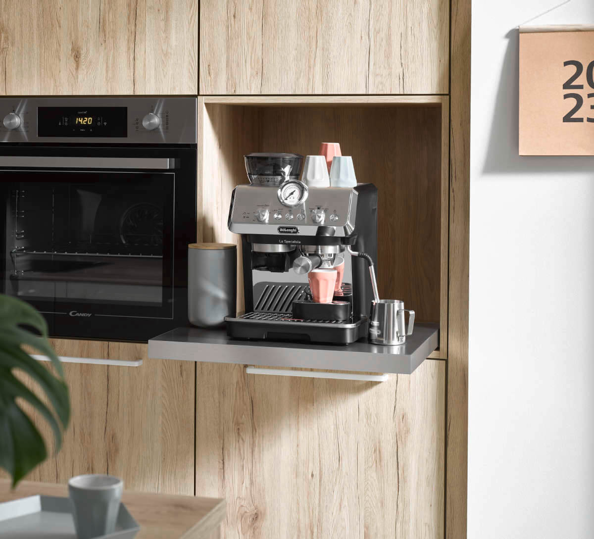 Burger Moderne Inselküche Cora Kaffeevollautomat