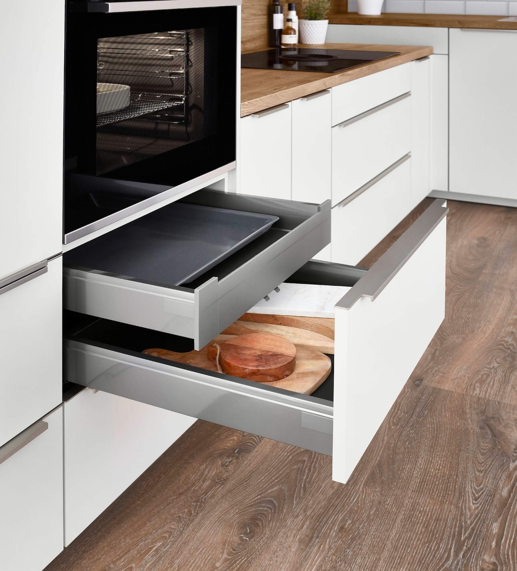Nobilia Moderne L-Küche mit Wandschrank – Bild 5