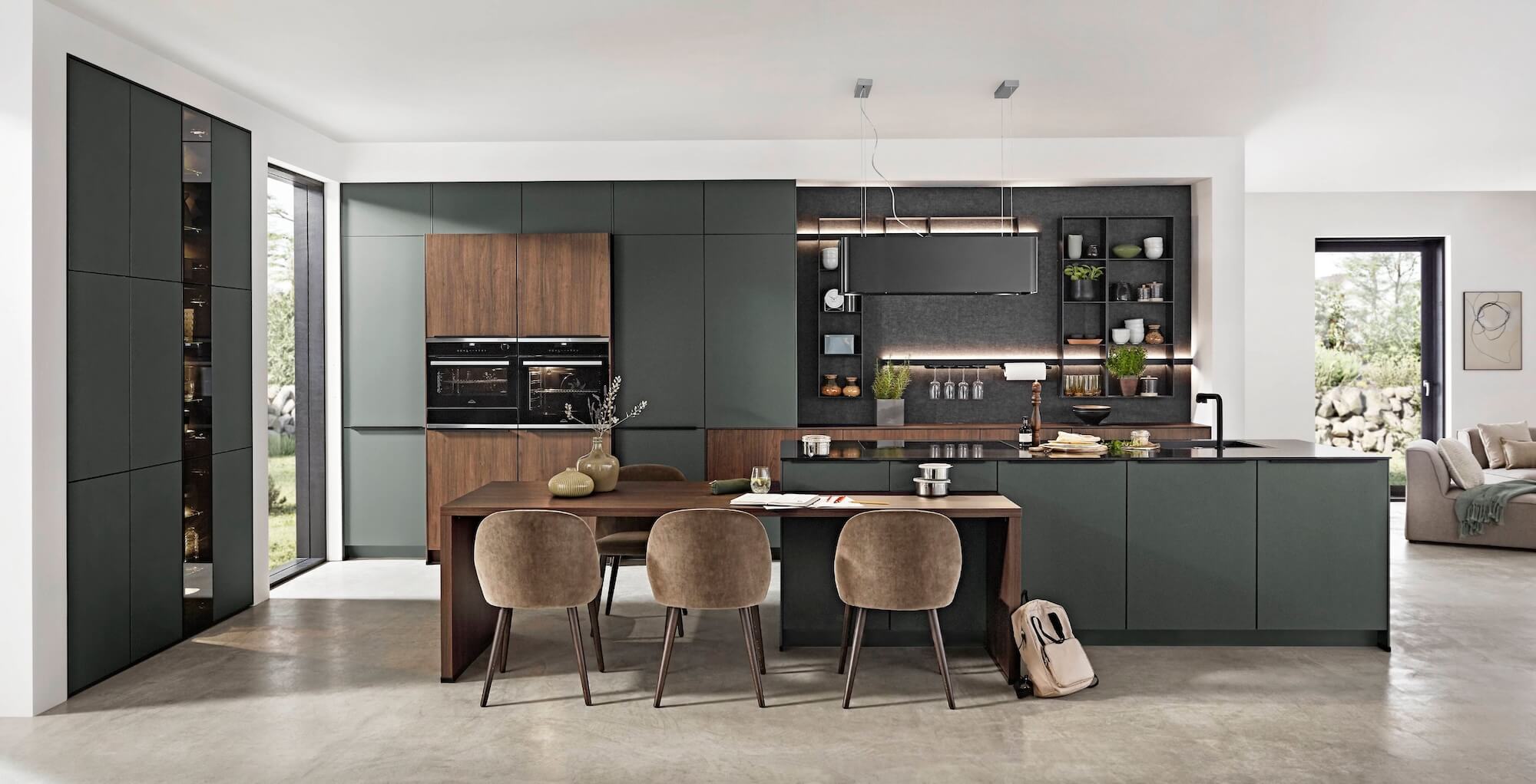 Nobilia Design Küche Mineralgrün