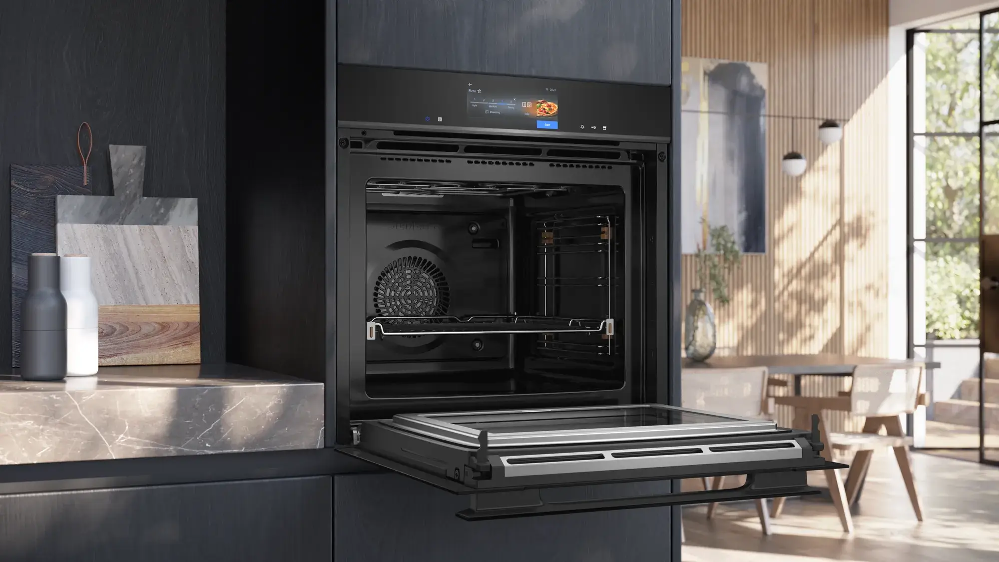 Siemens iQ700 studioLine Backofen mit Display