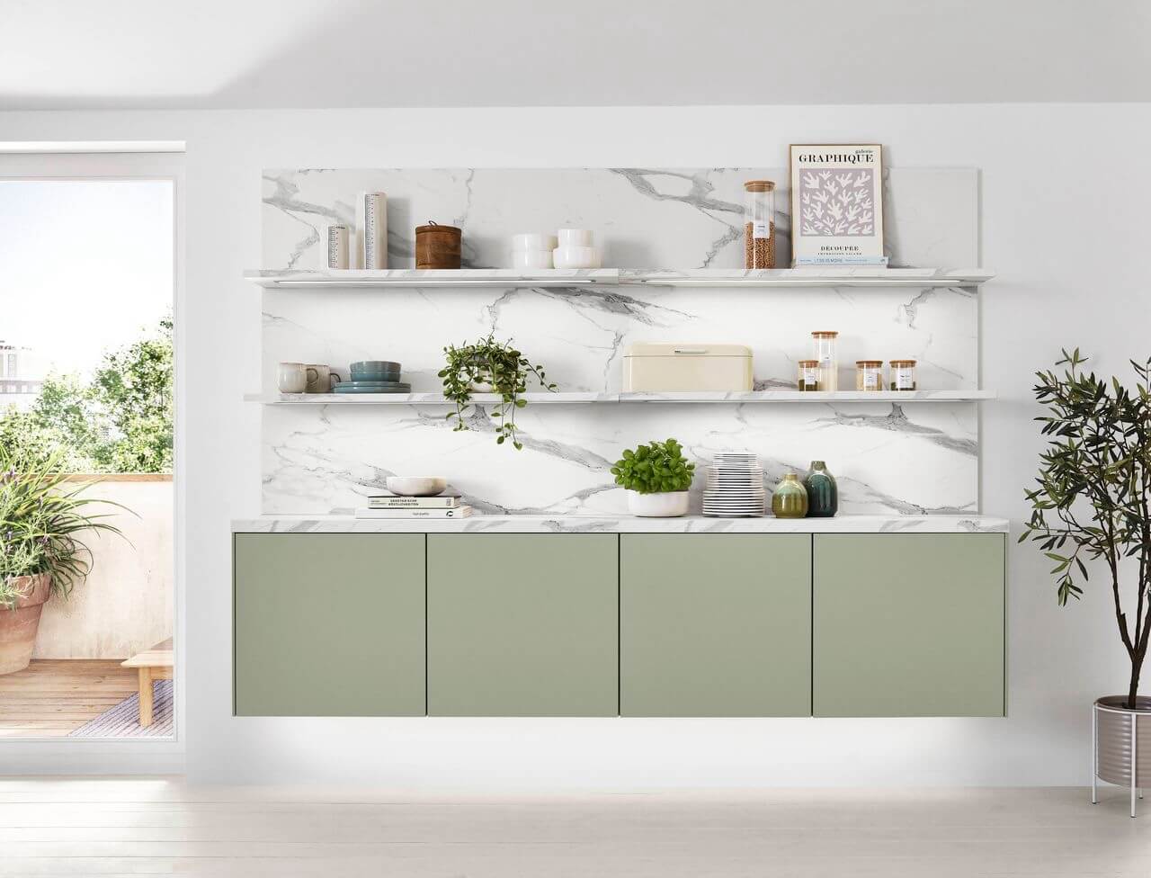 Nobilia Design Inselküche Avocado – Bild 3