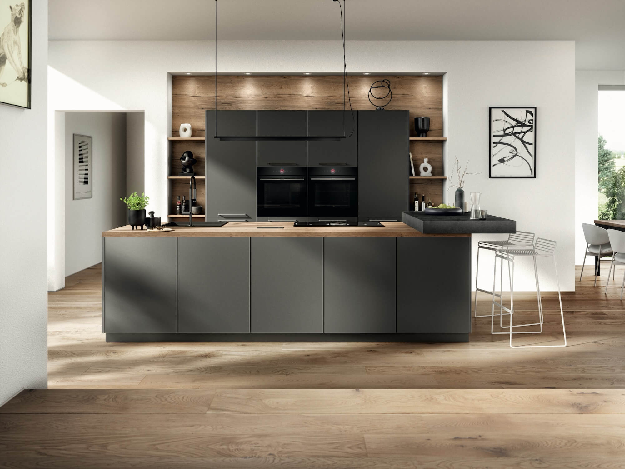 Nobilia Design Küche mit Insel