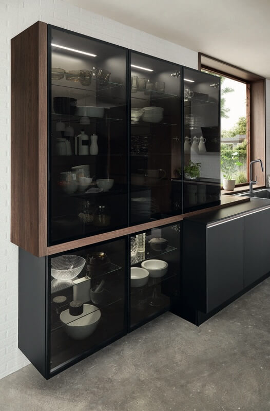 Nobilia Designinselküche Riva Nussbaum – Bild 2